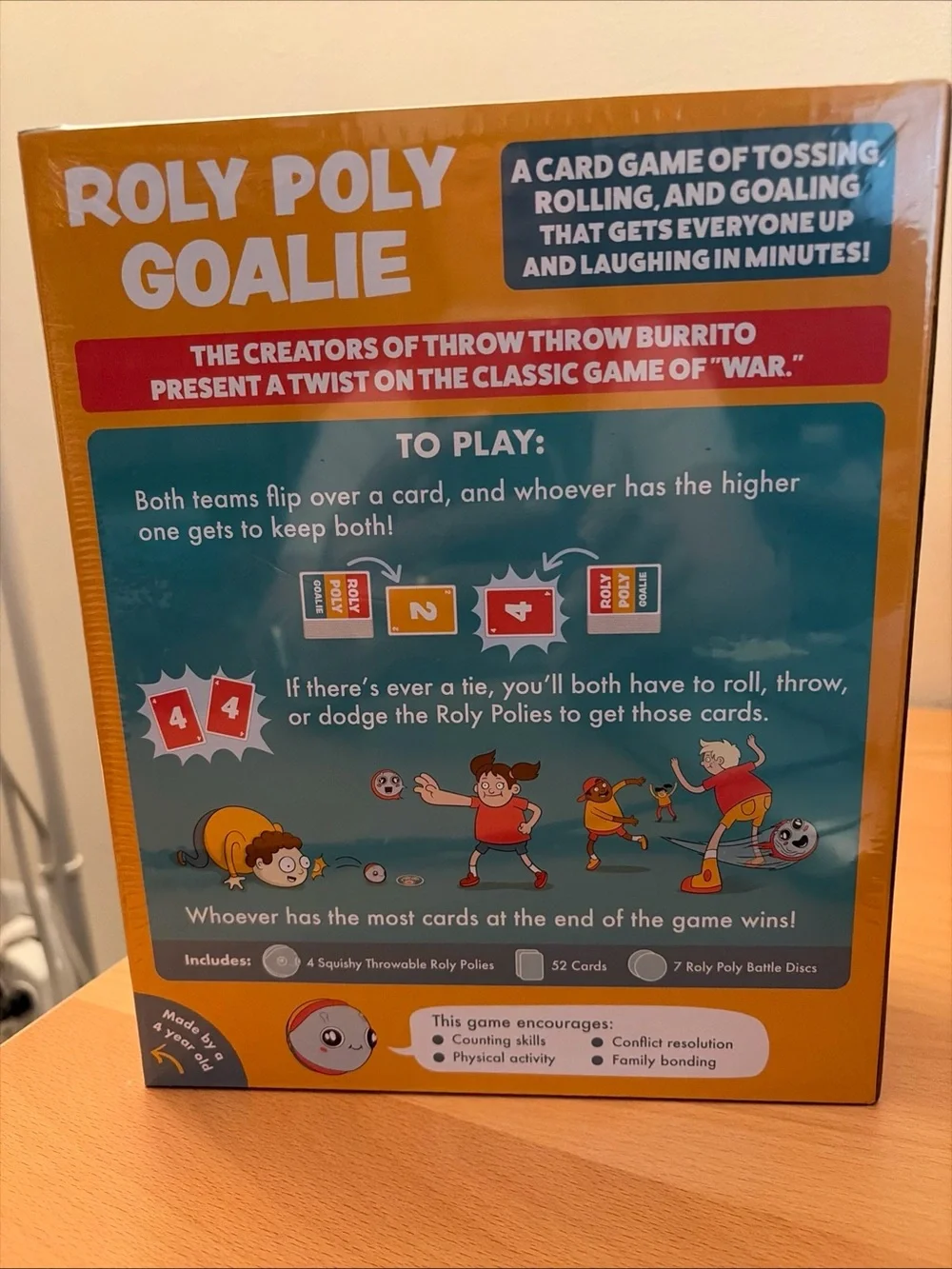 Roly Poly Goalie Kids Game - White Emoji Balls